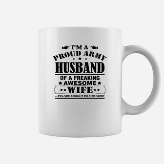 Proud Army Husband Coffee Mug - Seseable