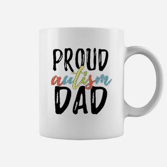 Proud Dad Awareness Family Spectrum Father Love Dad Coffee Mug - Seseable
