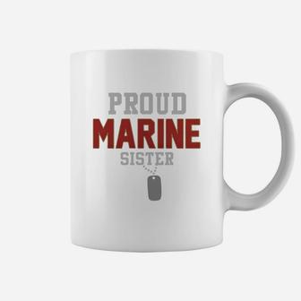 Proud Marine Sister Coffee Mug - Seseable