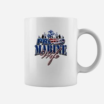 Proud Marine Wife Coffee Mug - Seseable