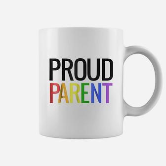 Proud Mom Dad Parent Lgbtq Gay Pride Coffee Mug - Seseable