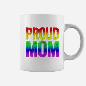Proud Mom Lgbt Pride Gift Coffee Mug - Seseable