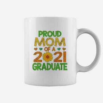 Proud Mom Of A 2021 Graduate Senior Coffee Mug - Seseable