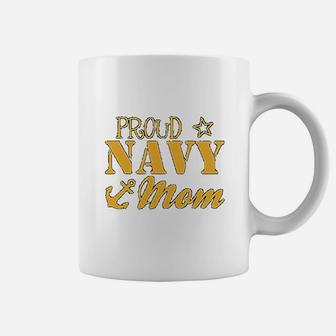 Proud Navy Mom In Navy Coffee Mug - Seseable