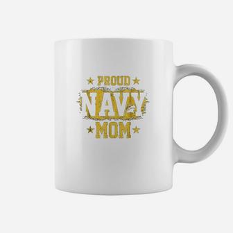 Proud Navy Mom Us Patriotic Mother Coffee Mug - Seseable