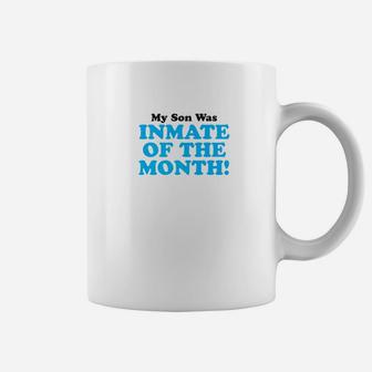 Proud Parent Inmate Of Month Son Funny For Mom Dad Coffee Mug - Seseable