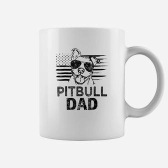 Proud Pitbull Dad American Pit Bully Gift Coffee Mug - Seseable