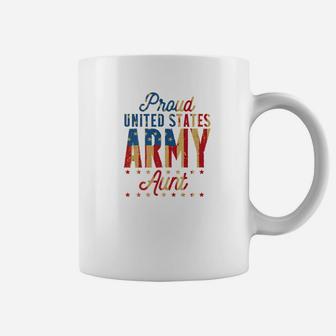 Proud United States Army Aun Us Army Aunt Apparels Coffee Mug - Seseable