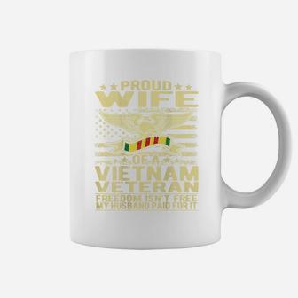 Proud Wife Of Vietnam Veteran Spouse Gift Coffee Mug - Seseable