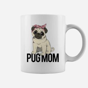 Pug Mom For Women And Girls Coffee Mug - Seseable