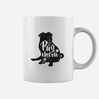 Pug Mom Funny Gift For Dog Mom Pet Owner Coffee Mug - Seseable