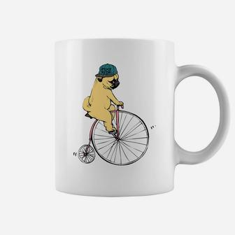 Pug Ride Bike Dog Cyclings Coffee Mug - Seseable