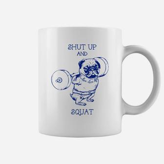 Pug Squat Gyms Coffee Mug - Seseable