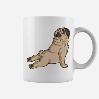 Pug Yoga Men Women Dog Lovers Puppy Funny Pose Gift Coffee Mug - Seseable