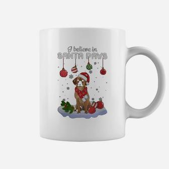 Puggle Santa Paws Classic Dog Christmas Coffee Mug - Seseable