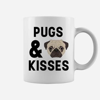 Pugs And Kisses Hugs Funny Valentines Day Gift Coffee Mug - Seseable