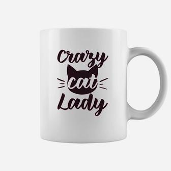 Raw Edge Crazy Cat Lady Funny Cat Coffee Mug - Seseable