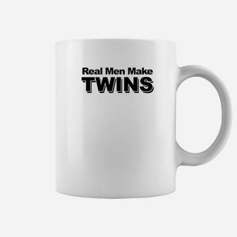 Real Men Make Twins Funny Twin Dad Fathers Day Gift Premium Coffee Mug - Seseable