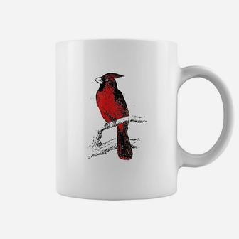 Red Cardinal Bird Love Bird Watching Vintage Coffee Mug - Seseable