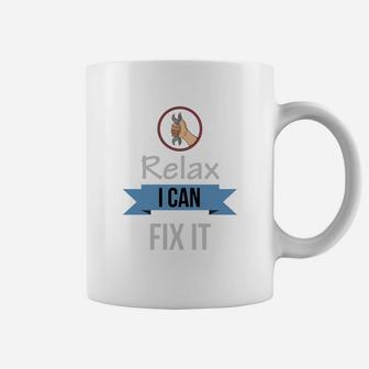 Relax I Can Fix It Handyman Dad Coffee Mug - Seseable