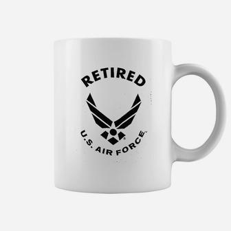 Retired Us Air Force Veteran American Coffee Mug - Seseable