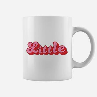 Retro 70s Style Reveal Sorority Big Little Little Sister Coffee Mug - Seseable