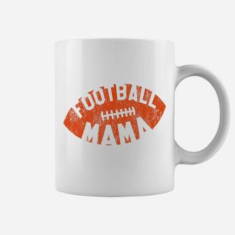 Retro Football Mama Orange Helmet Mom Gift Coffee Mug | Seseable UK