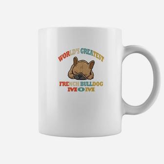 Retro Funny French Bulldog Mom Coffee Mug - Seseable