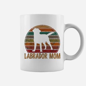 Retro Labrador Mom Gift Dog Mother Pet Golden Black Lab Mama Coffee Mug - Seseable