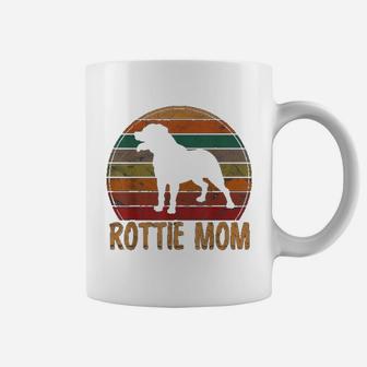 Retro Rottweiler Mom Gift Rott Dog Mother Pet Rottie Mama Coffee Mug - Seseable