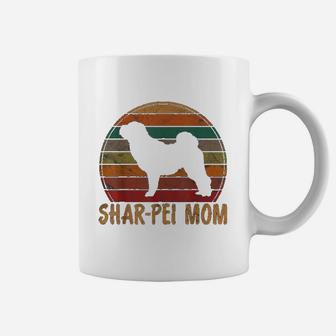 Retro Shar Pei Mom Gift Sharpei Dog Owner Mother Pet Mama Coffee Mug - Seseable