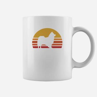 Retro Sun Silhouette Icelandic Sheepdog Coffee Mug - Seseable