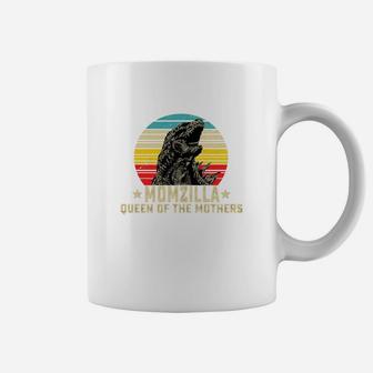 Retro Sunset Momzilla Queen Of The Mothers Gift For Mother s Day T-shirt Coffee Mug | Seseable CA