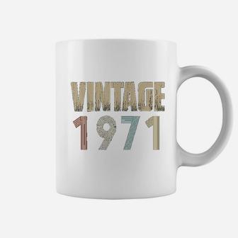 Retro Vintage 1971 Born In 1971 Birthday Celebration Idea Coffee Mug - Seseable