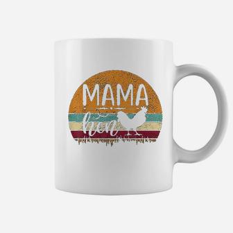 Retro Vintage Farm Mama Hen Chicken Farming Farmer Gift Coffee Mug - Seseable
