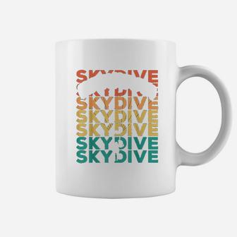 Retro Vintage Skydiving Gift For Skydivers Coffee Mug - Seseable