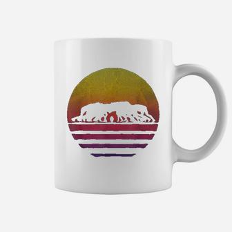 Retro Vintage Sunset Old School Rugby Sport Game Funny Gift Coffee Mug - Seseable