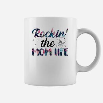Rockin The Mom Life Funnt Coffee Mug - Seseable