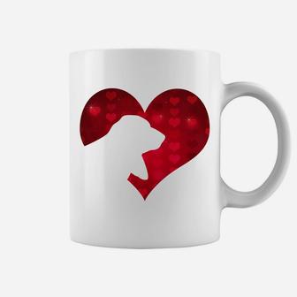 Romantic I Love My Basset Hound Dog Valentines Day Coffee Mug - Seseable