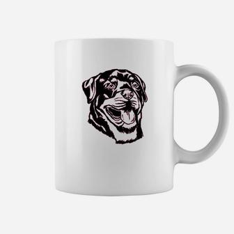 Rottweiler Dog Face Graphics Coffee Mug - Seseable