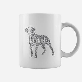 Rottweiler Dog Silhouette Coffee Mug - Seseable