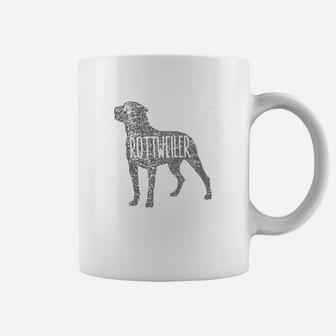 Rottweiler Dog Silhouette Relaxed Coffee Mug - Seseable