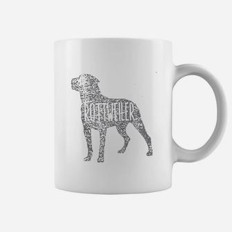 Rottweiler Dog Silhouettes Coffee Mug - Seseable