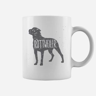 Rottweiler Dog Silhouettes Coffee Mug - Seseable