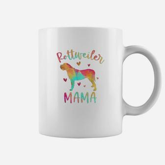 Rottweiler Mama Colorful Rottie Gifts Dog Mom Coffee Mug - Seseable