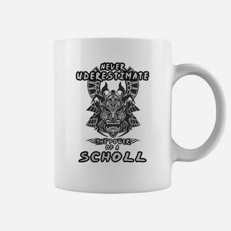 Scholl Never Underestimate Samurai Coffee Mug - Seseable