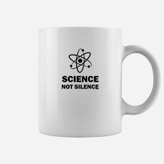 Science Not Silence Climate Change Global Warming Coffee Mug - Seseable