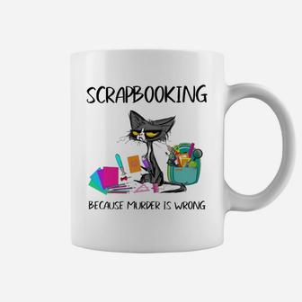 Scrapbooking Cat Coffee Mug - Seseable