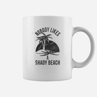 Shady Beach Funny Cute Vacation Vintage Coffee Mug - Seseable