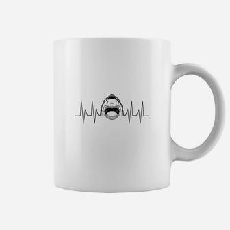 Shark Heart Beat, Shark Family, Nature Lover Coffee Mug - Seseable